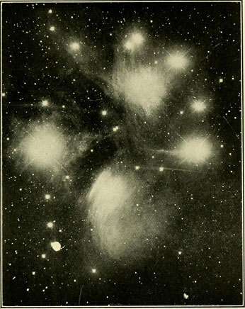 A hundred-year old image of the stars in the night sky
